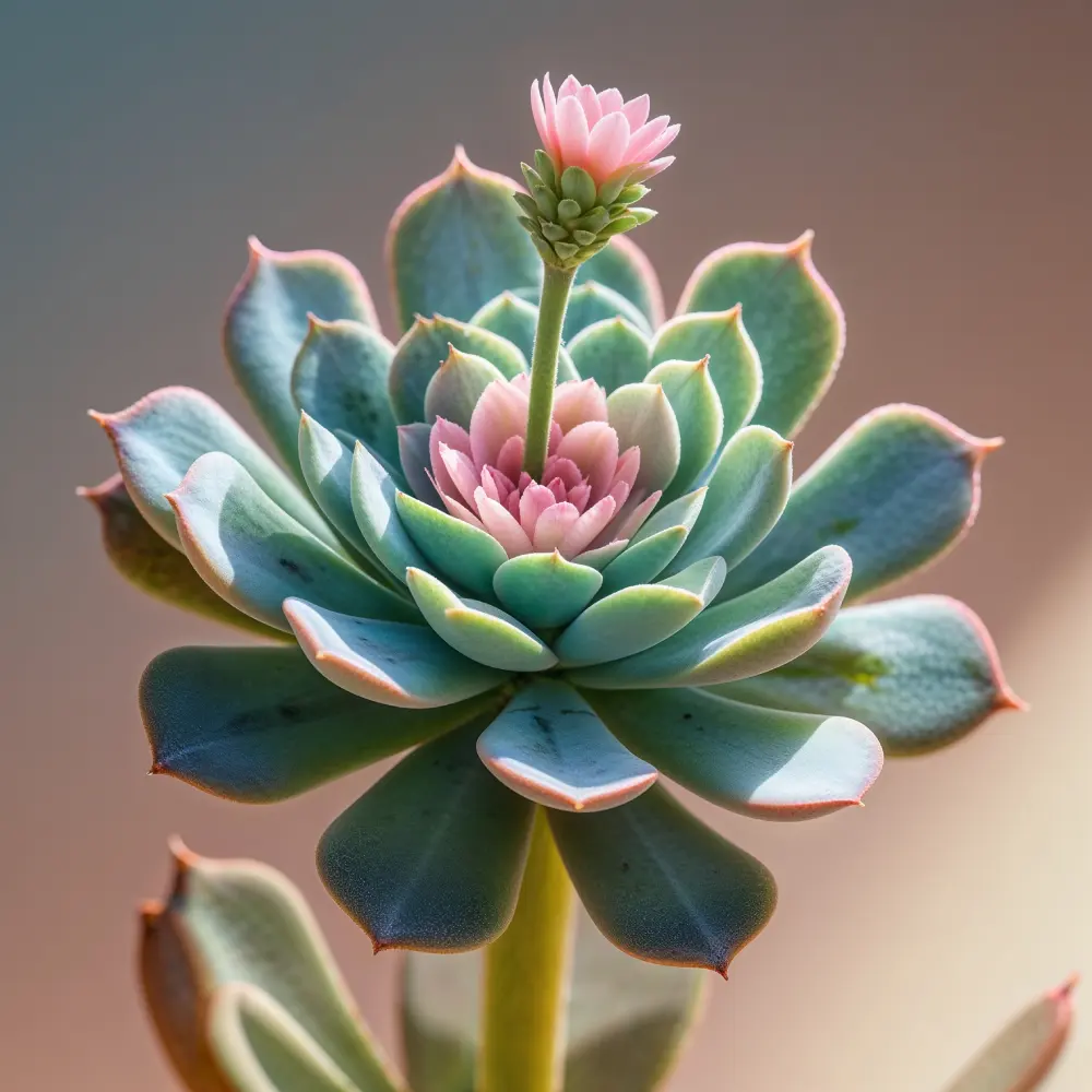 plante-decheveria-en-pleine-floraison